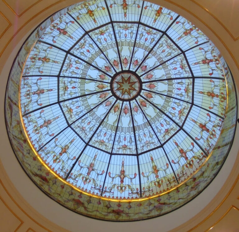 Curved Stained Glass